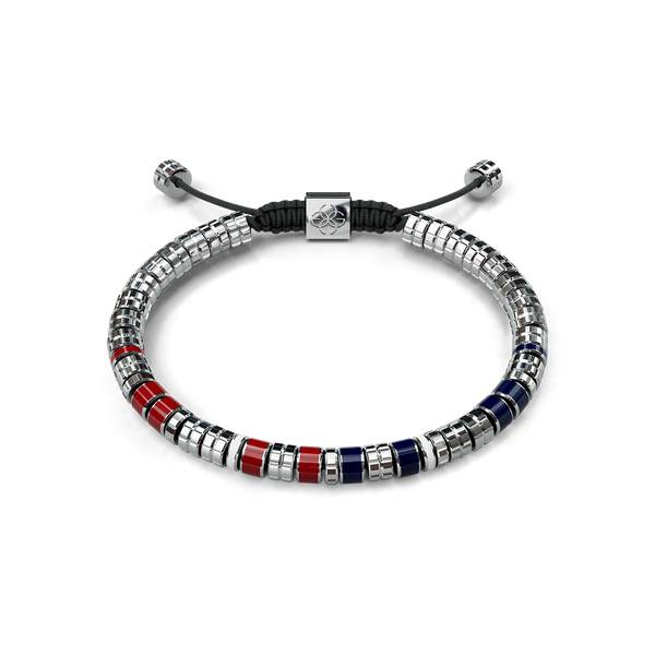 Golden Concept - Premium Bracelet Silver - Red - Blue