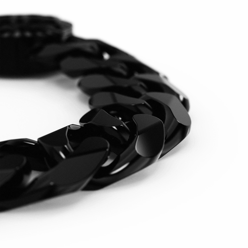Necklace - Cuban 13 MM - Black 50