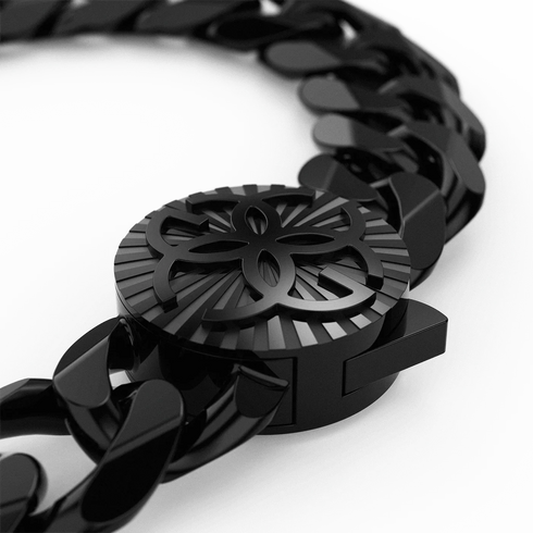 Necklace - Cuban 13 MM - Black 50