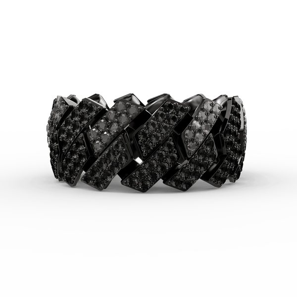 Ring - Cuban Iced - Black