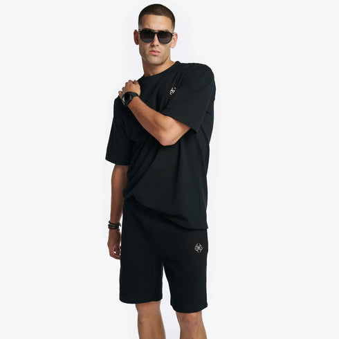 Sweat Shorts - White Embroidery