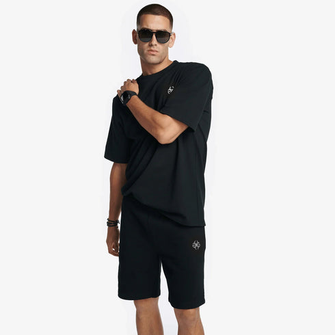 Sweat Shorts - White Embroidery