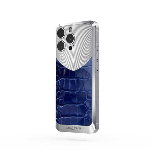 iPhone Case / RST16 - Magnetic Shield Alligator Edition - Glossy Blue